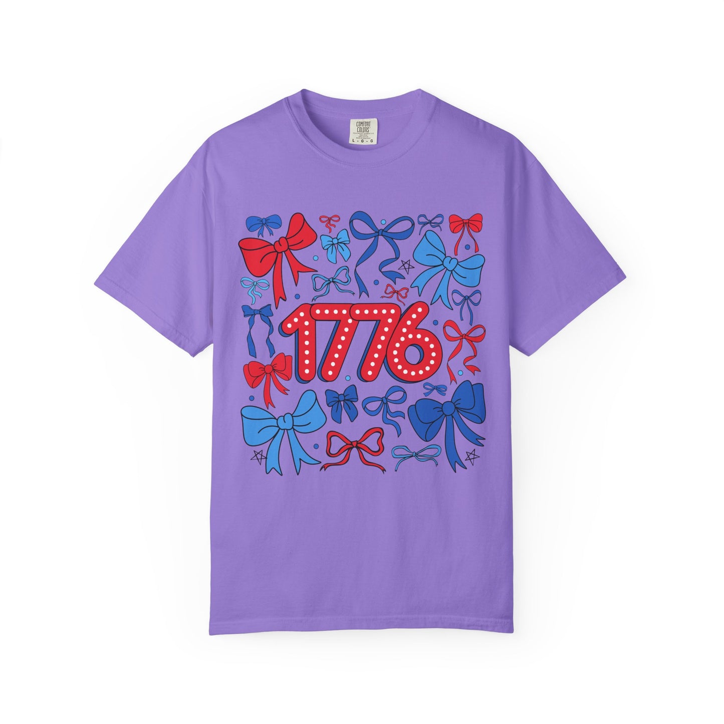 Coquette Bow 1776 Comfort Colors Tee