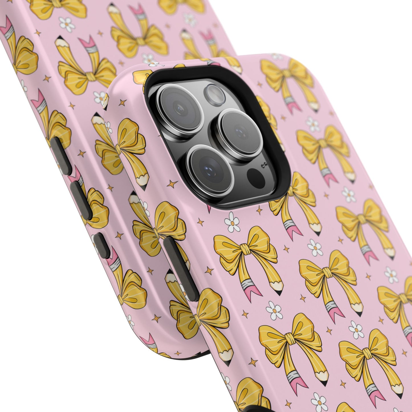 Pencil Coquette Bow Yellow Magsafe Phone Case