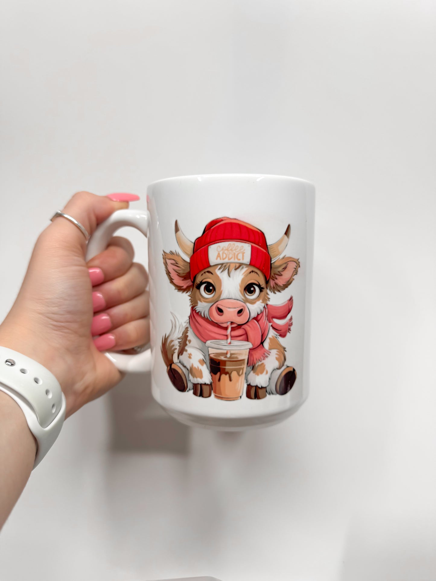 HIGHLAND COW COFFEE ADDICT MUG
