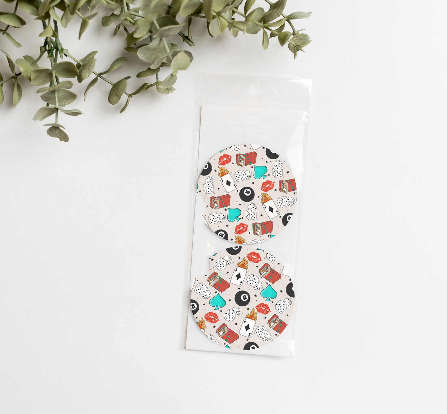 WESTERN VEGAS CAR COASTER SET