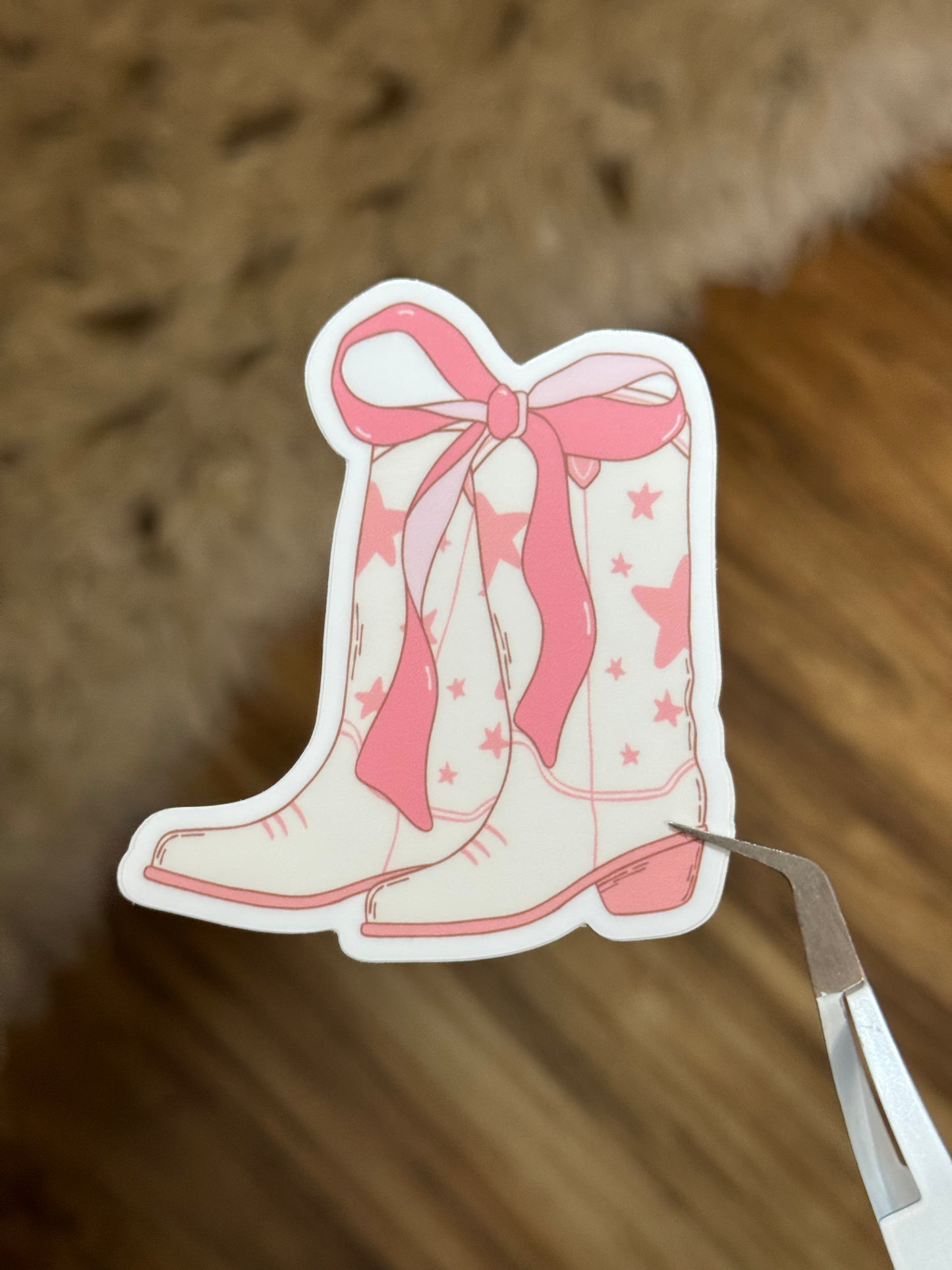 PINK BOOT STICKER