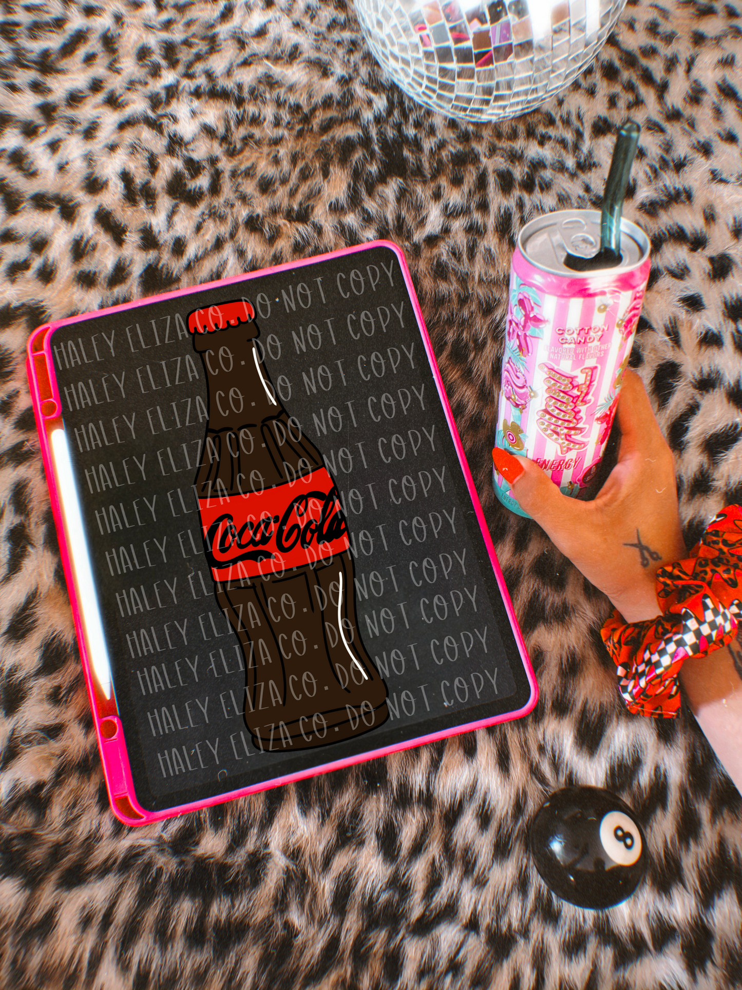 Glass Can Red Soad Clipart or png