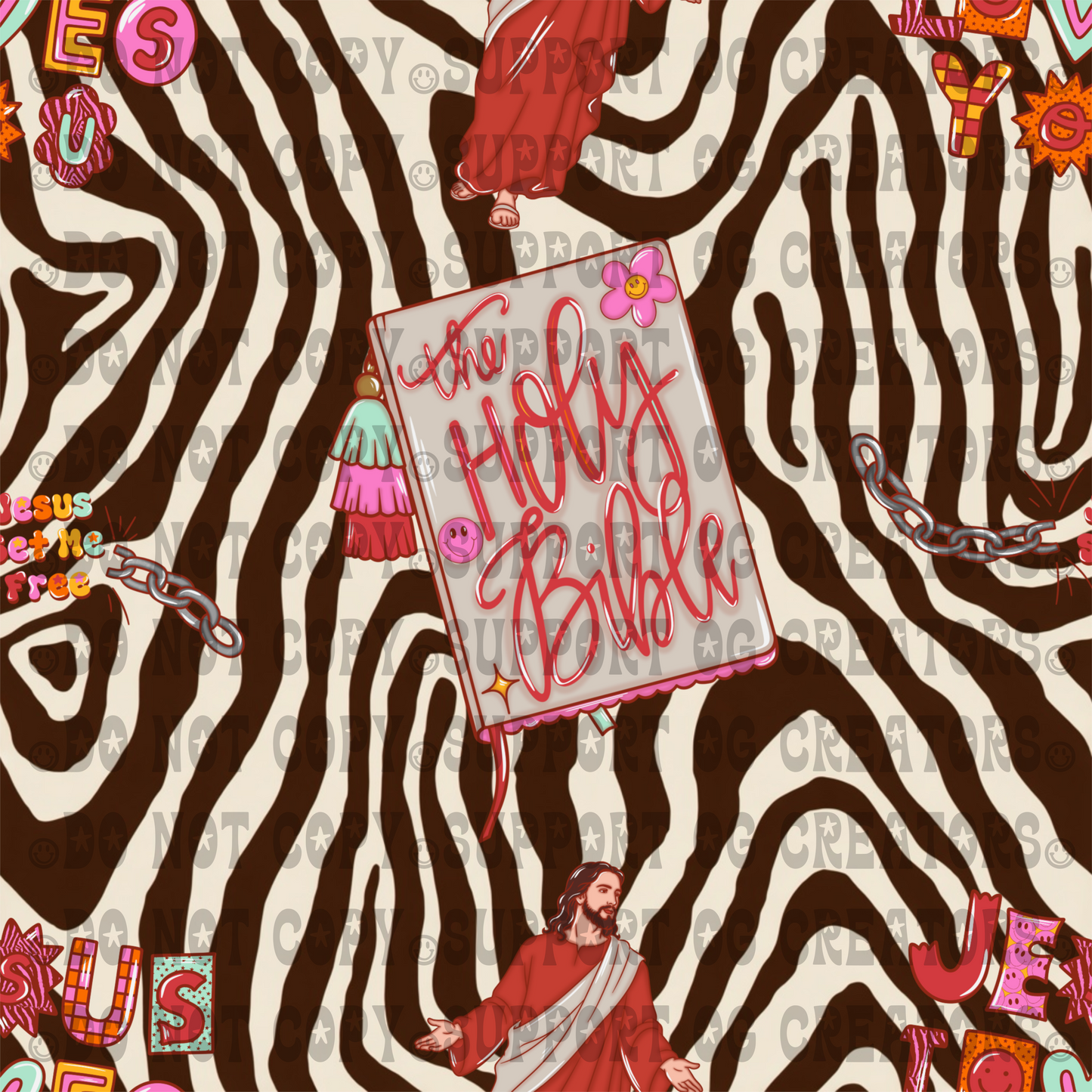 ZEBRA JESUS SEAMLESS - LIMITED