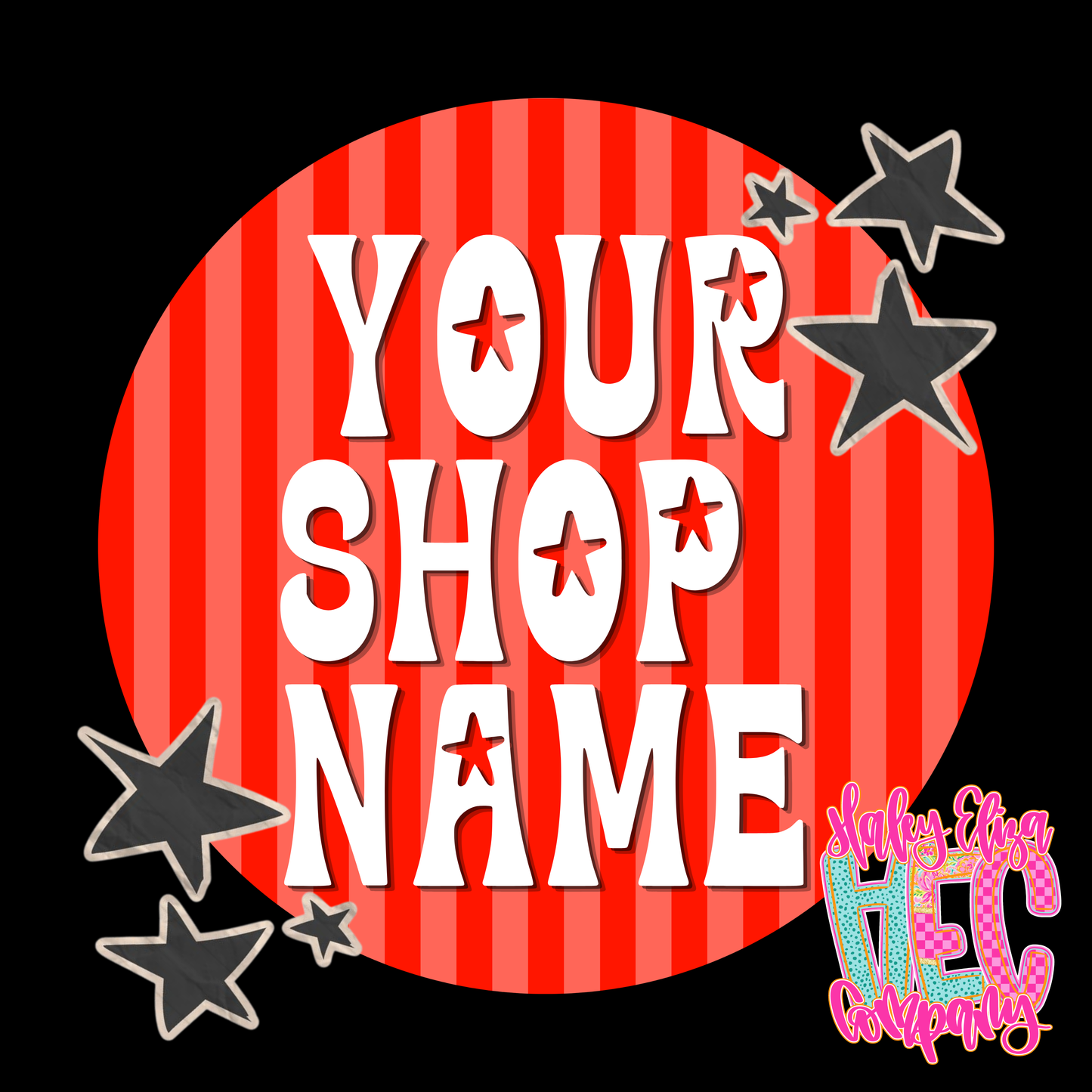 COSMIC WHIMSEY PRE-MADE LOGO OR WATERMARK (SEMI - EXCLUSIVE)