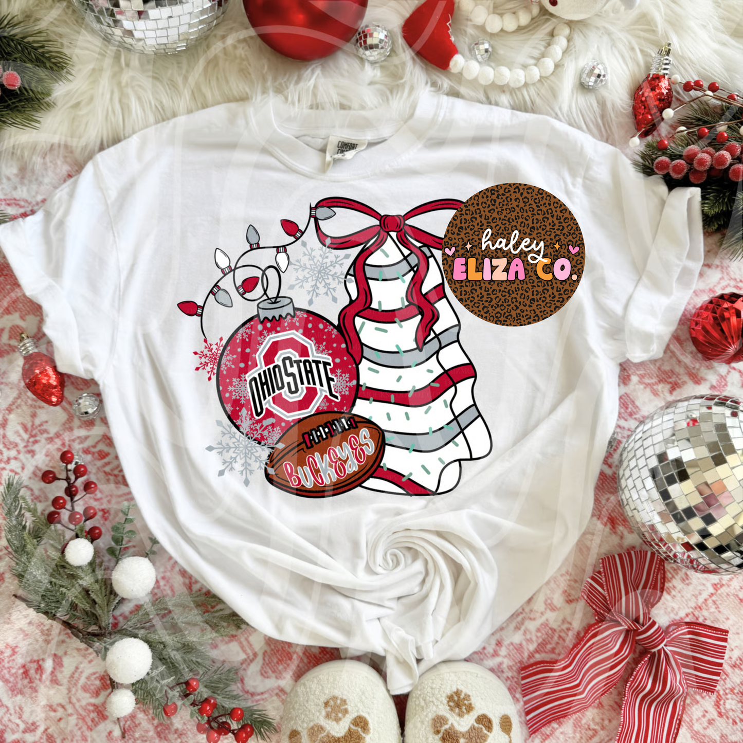 Christmas Trees Ohio Football Collage