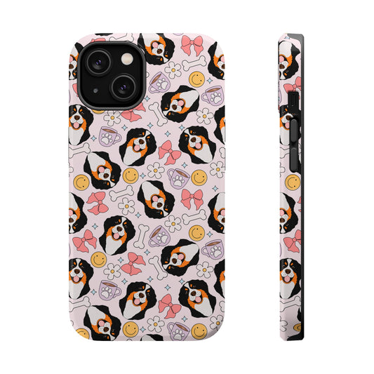 Pink Bernese Mountain Dog Magsafe Phone Case
