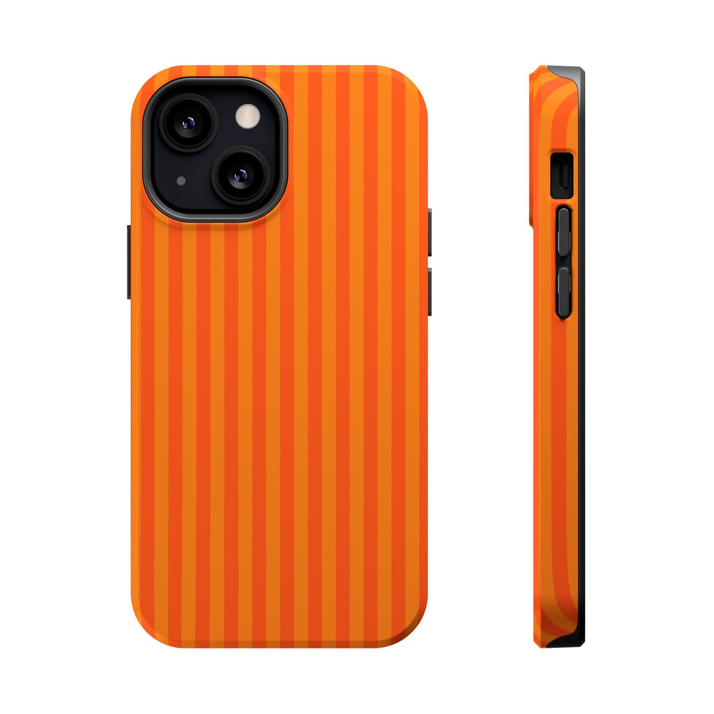Orange Striped Magnetic Impact Phone Case