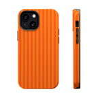 Orange Striped Magnetic Impact Phone Case