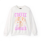 Coffee with My Ghouls Cute Halloween Ghost Coffee Design