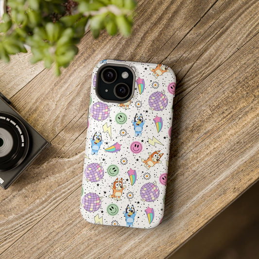 Retro Bluey And Bingo Magsafe Phone Case