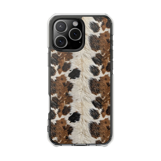 Cowhide Magnetic Clear Impact Cases