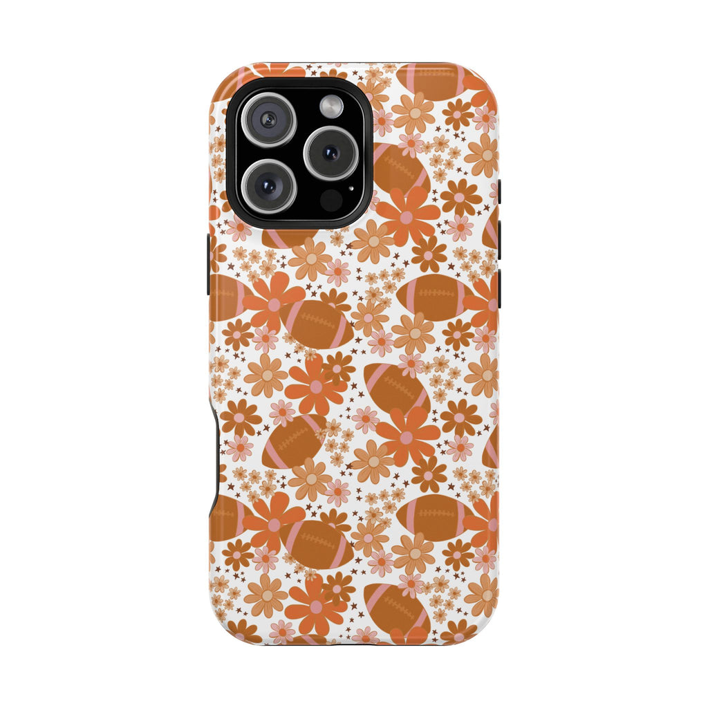 Floral Football Magnetic Impact Phone Case