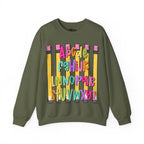 Alphabet Pencil Crewneck Sweatshirt