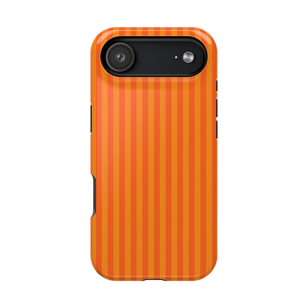 Orange Striped Magnetic Impact Phone Case