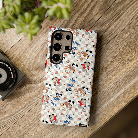 Football Mickey Tough Cases (Apple, Google and Samsung Phone Options)