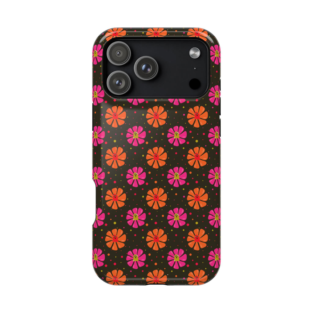 Ghost Retro Floral Magnetic Impact Phone Case