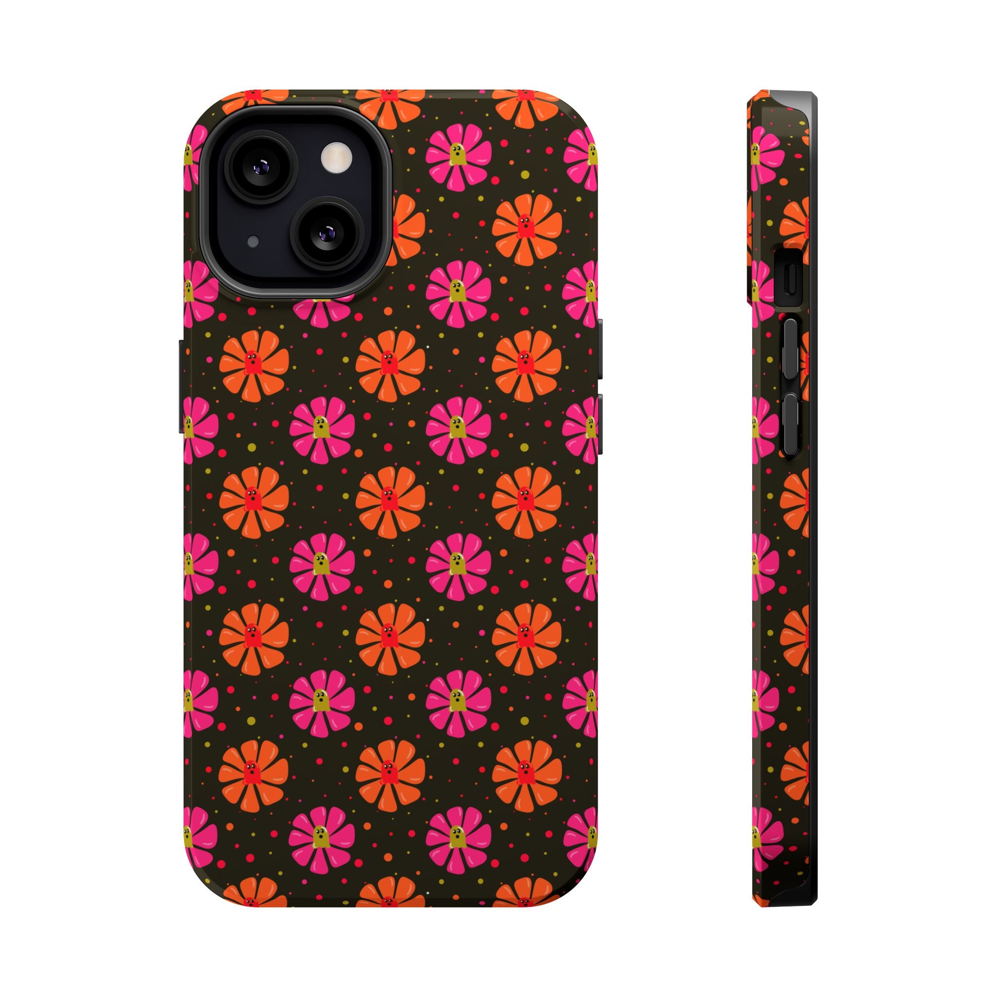 Ghost Retro Floral Magnetic Impact Phone Case
