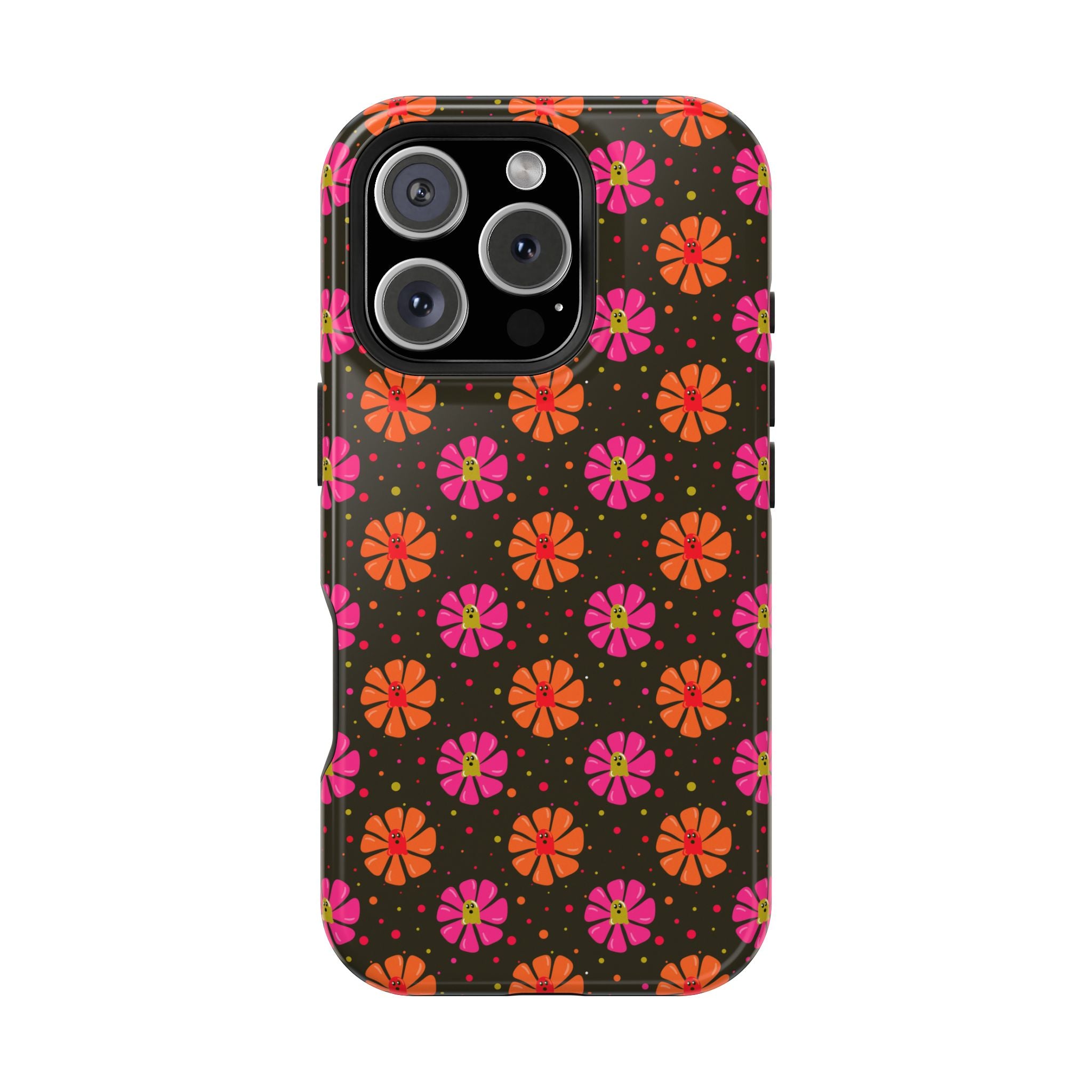 Ghost Retro Floral Magnetic Impact Phone Case