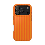 Orange Striped Magnetic Impact Phone Case