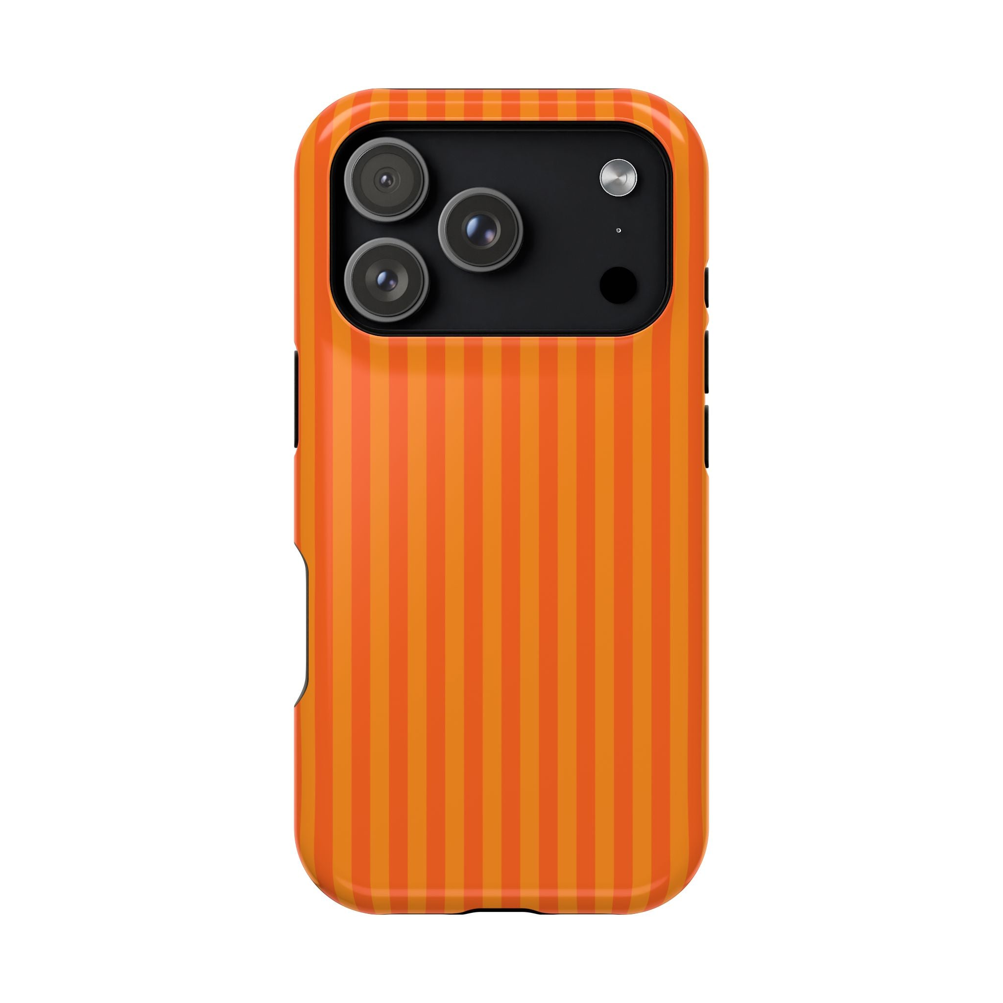 Orange Striped Magnetic Impact Phone Case
