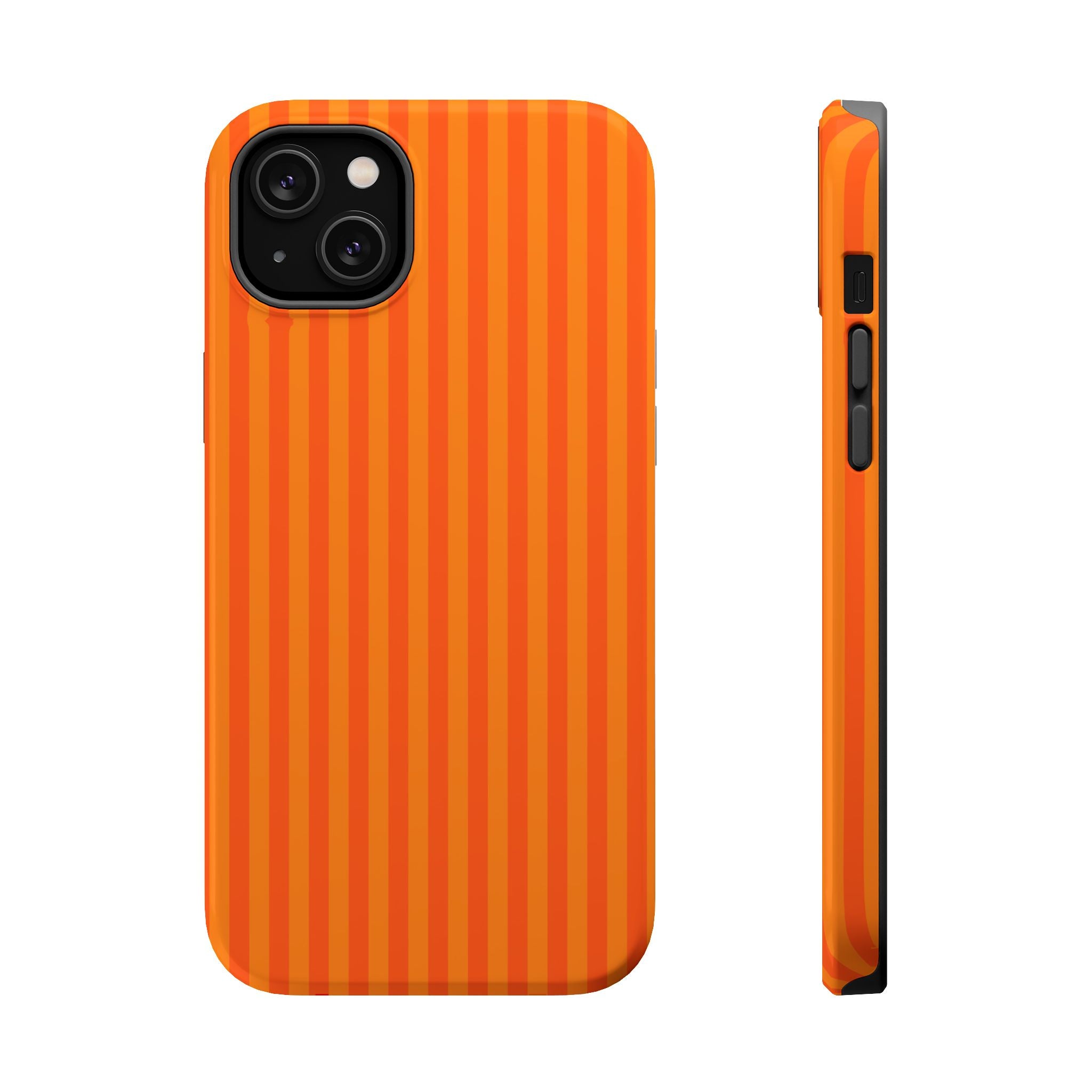 Orange Striped Magnetic Impact Phone Case