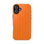 Orange Striped Magnetic Impact Phone Case