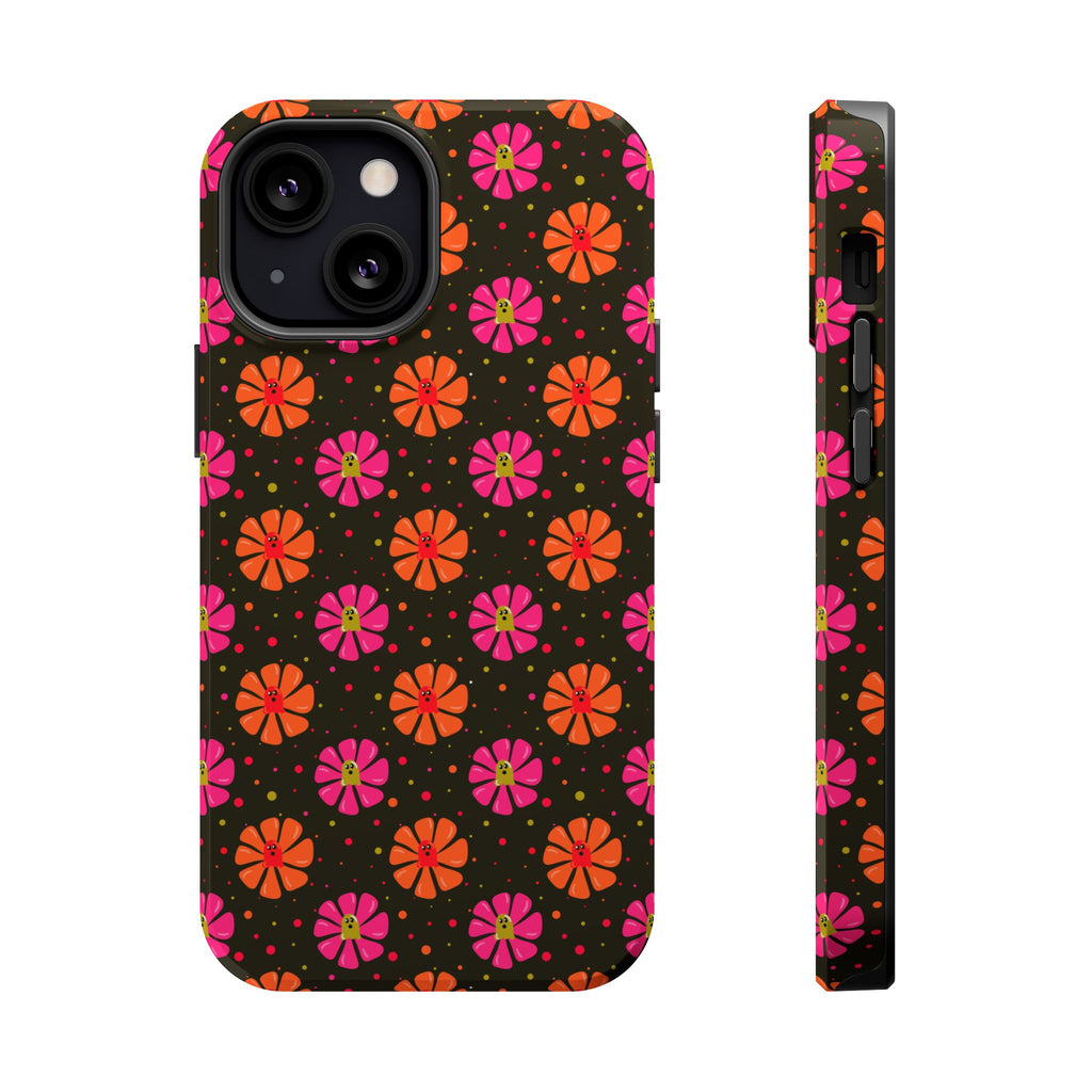 Ghost Retro Floral Magnetic Impact Phone Case