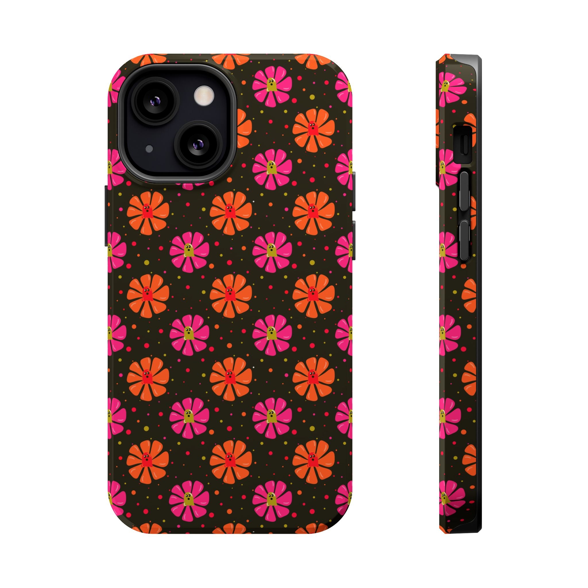 Ghost Retro Floral Magnetic Impact Phone Case