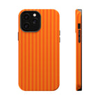 Orange Striped Magnetic Impact Phone Case