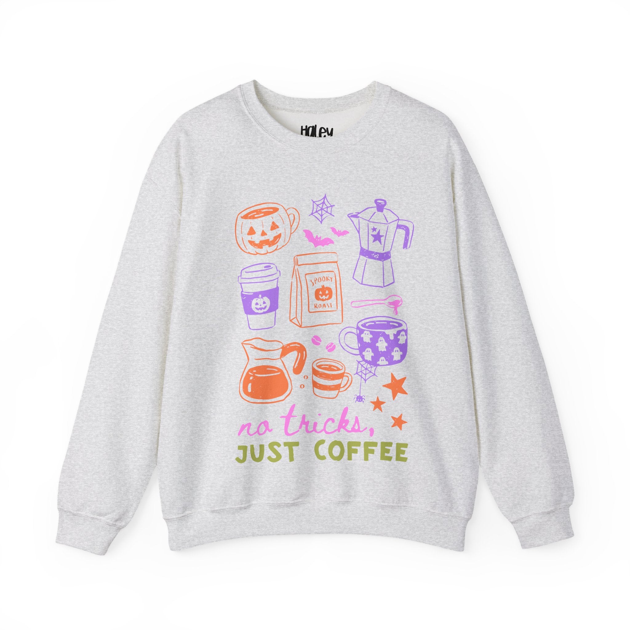 No Tricks, Just Coffee Sweatshirt