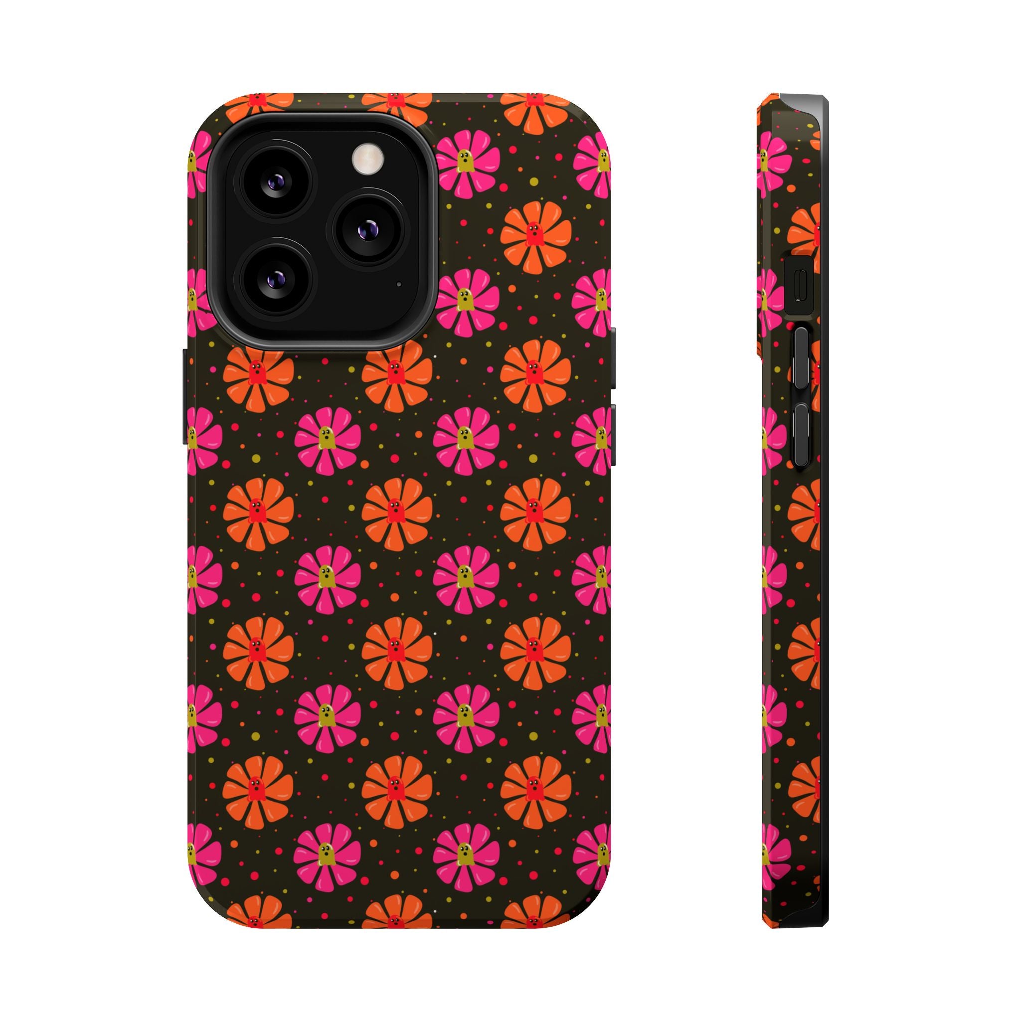 Ghost Retro Floral Magnetic Impact Phone Case