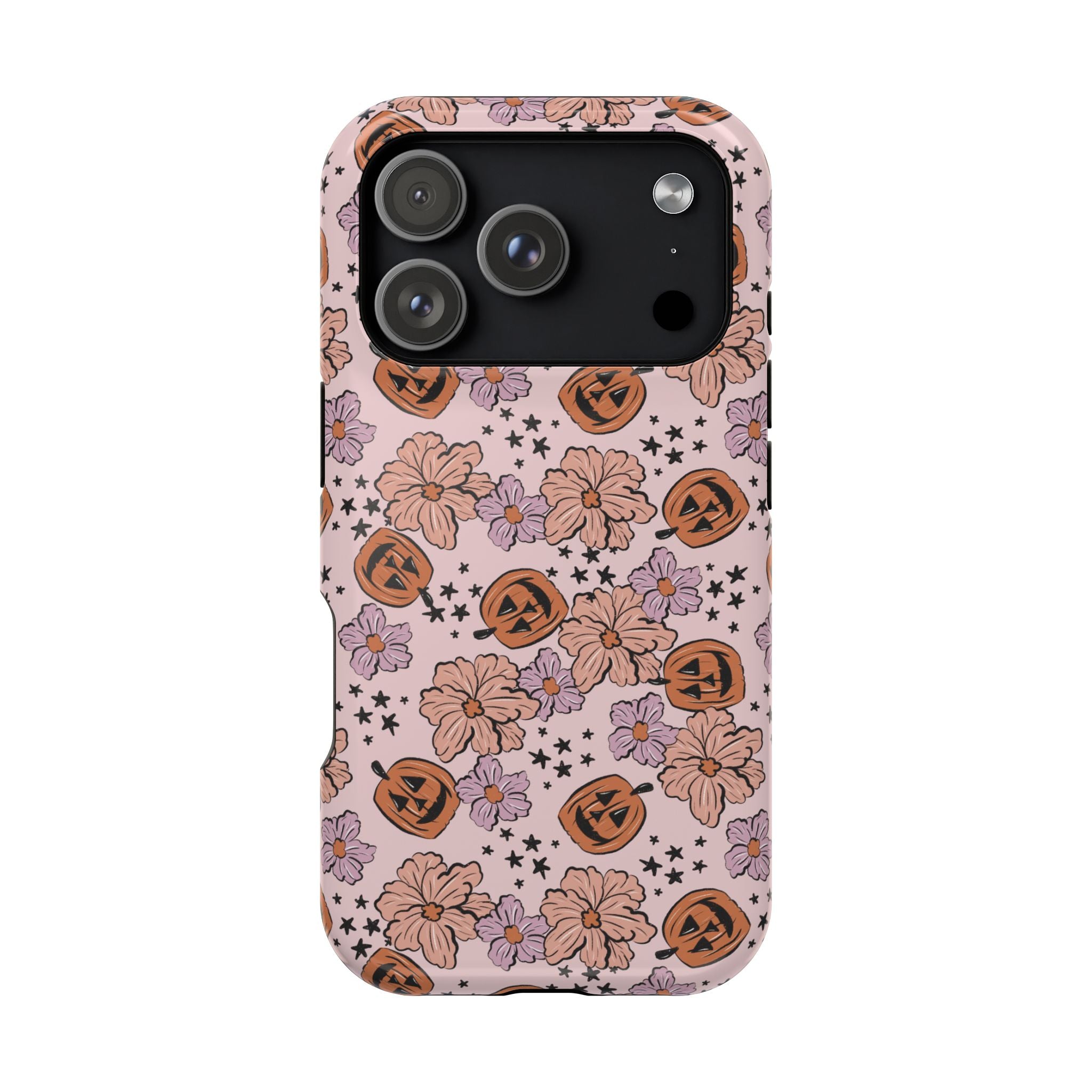Floral Pumpkin Halloween Magnetic Impact Phone Case