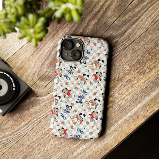 Football Mickey Tough Cases (Apple, Google and Samsung Phone Options)