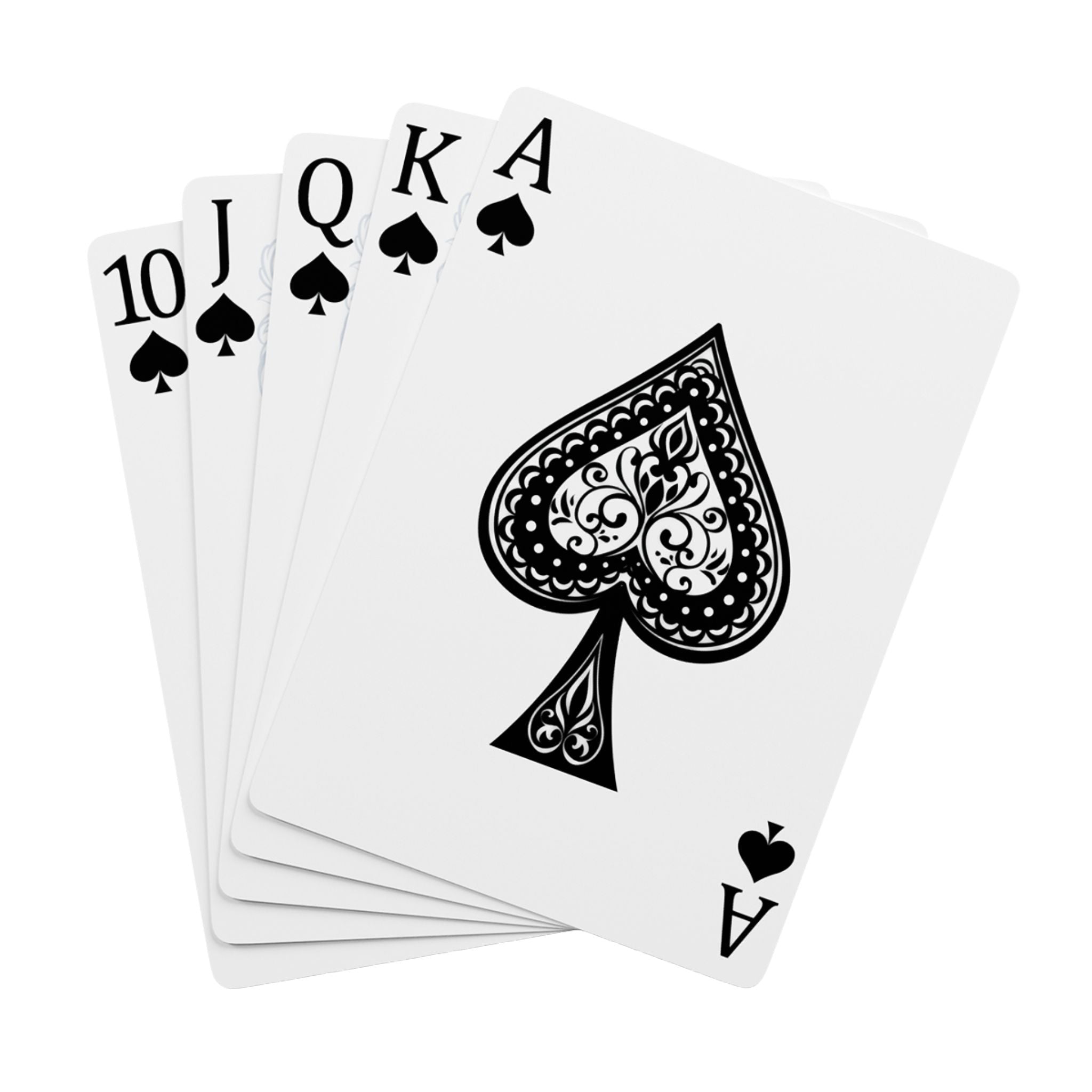 Orange Striped Poker Playing Cards