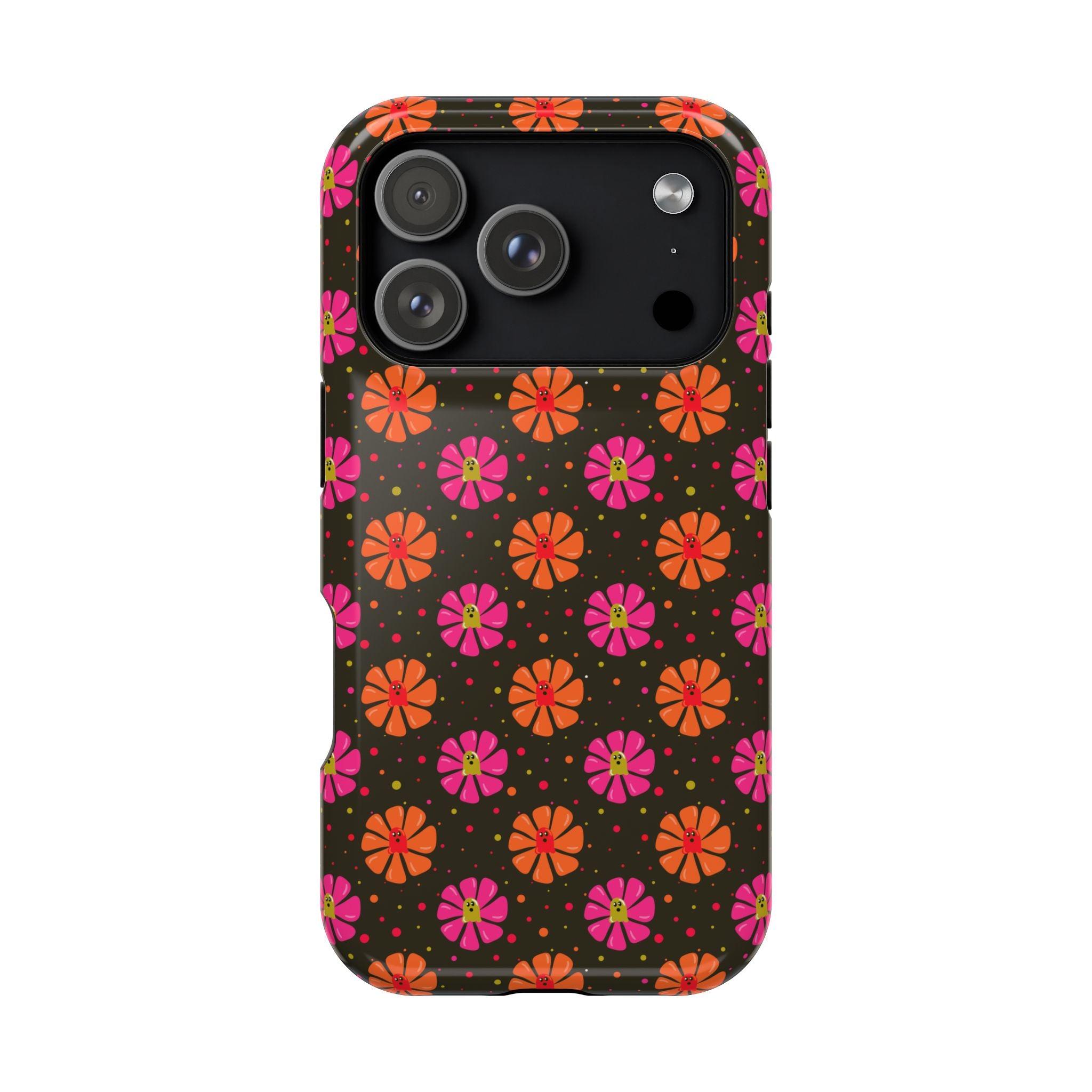 Ghost Retro Floral Magnetic Impact Phone Case