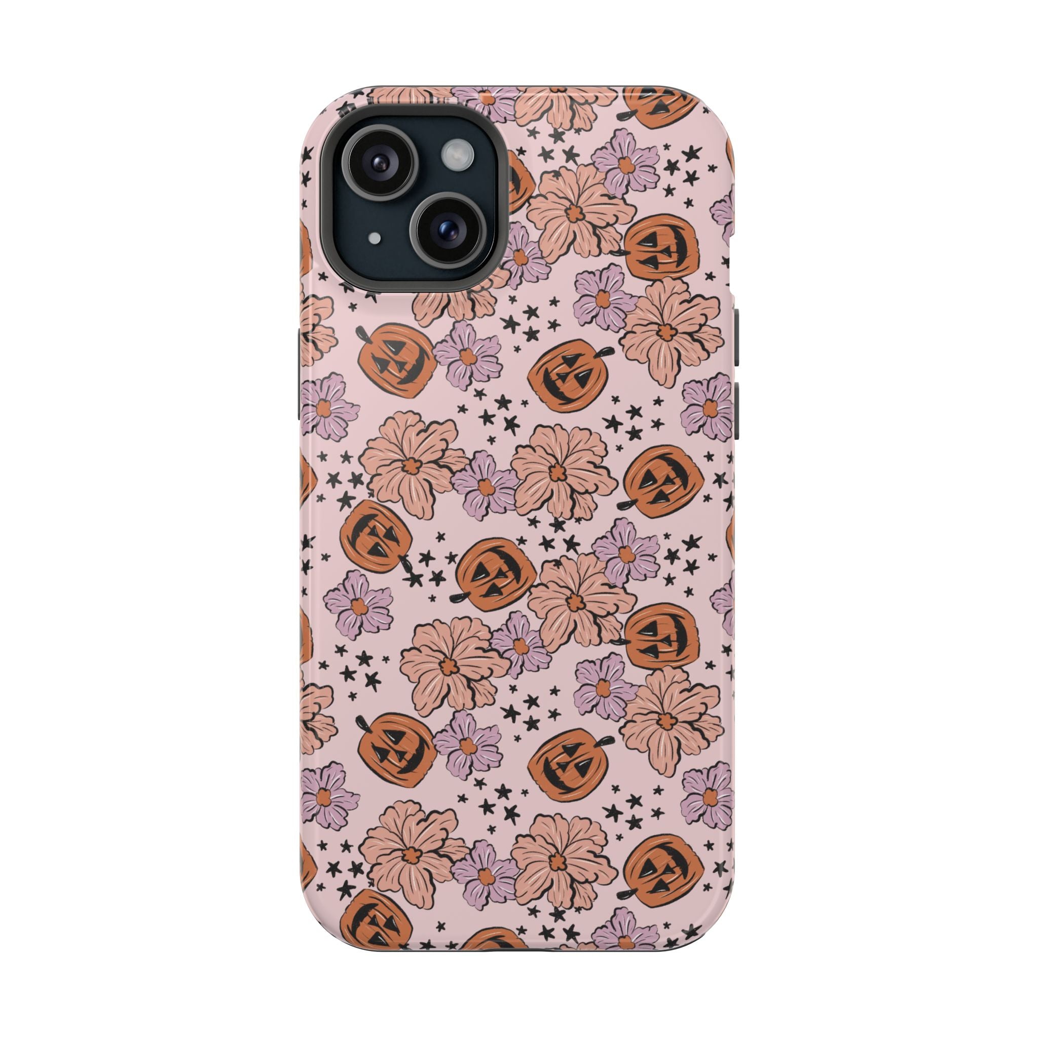 Floral Pumpkin Halloween Magnetic Impact Phone Case