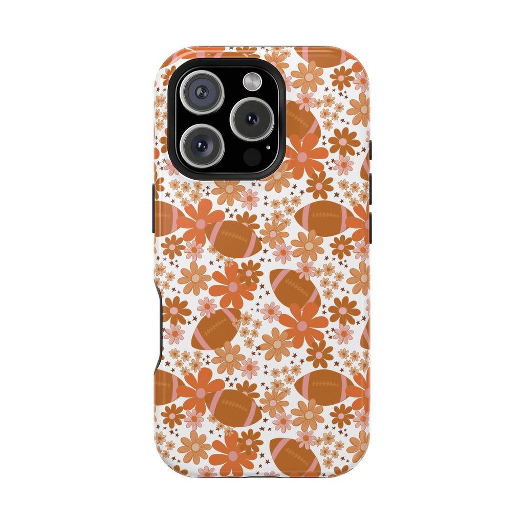 Floral Football Magnetic Impact Phone Case