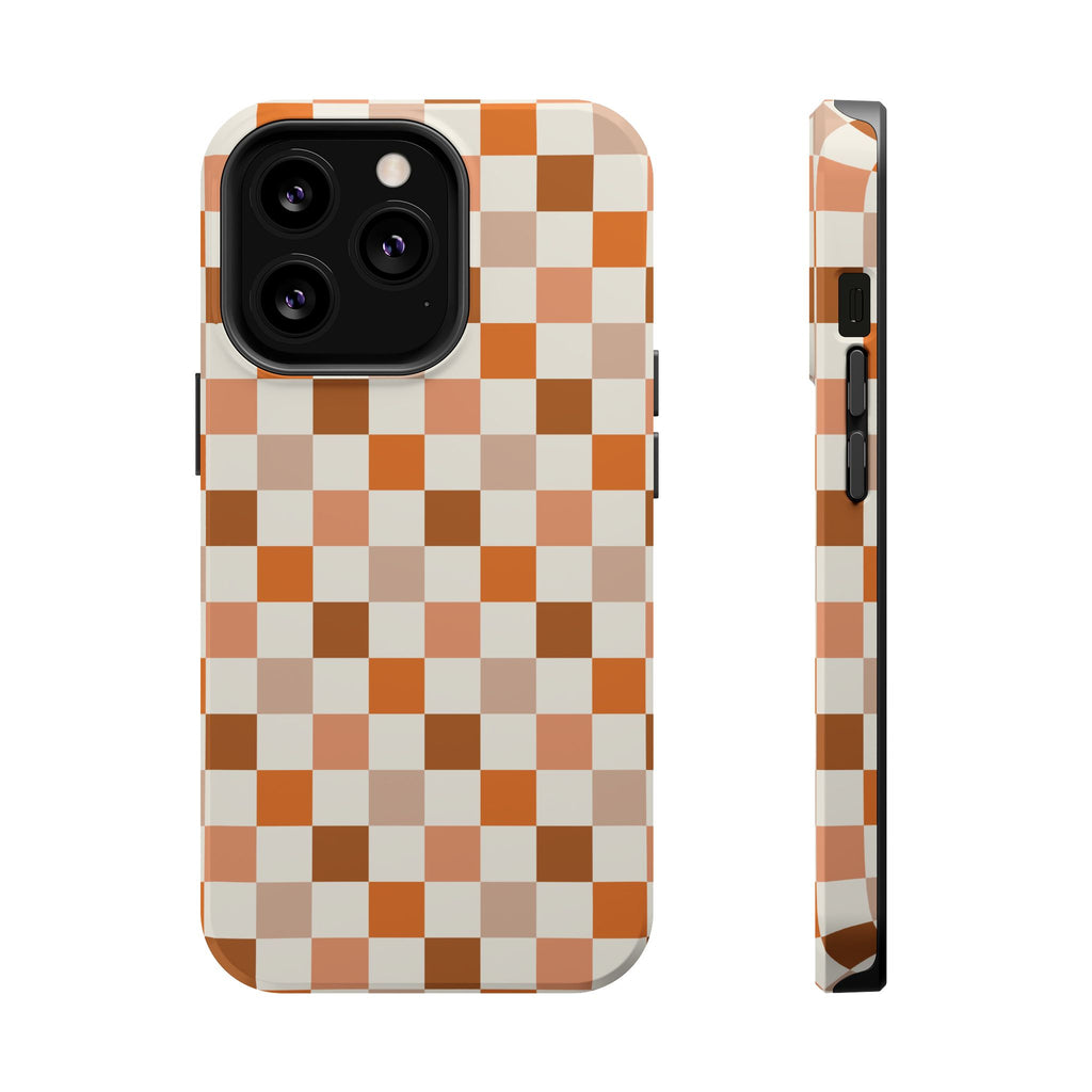 Retro Fall Checker MagSafe Impact Phone Case