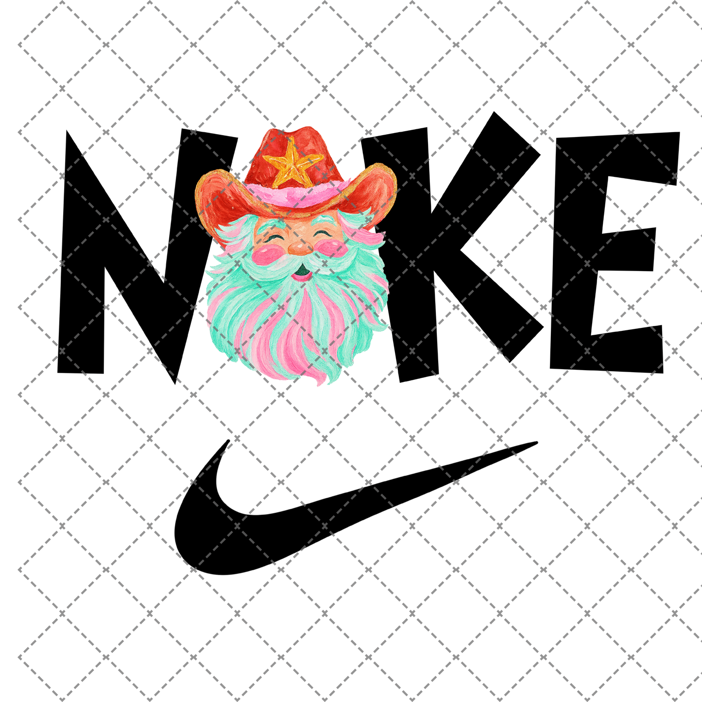N*** Cowboy Santa PNG