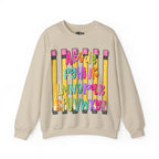 Alphabet Pencil Crewneck Sweatshirt