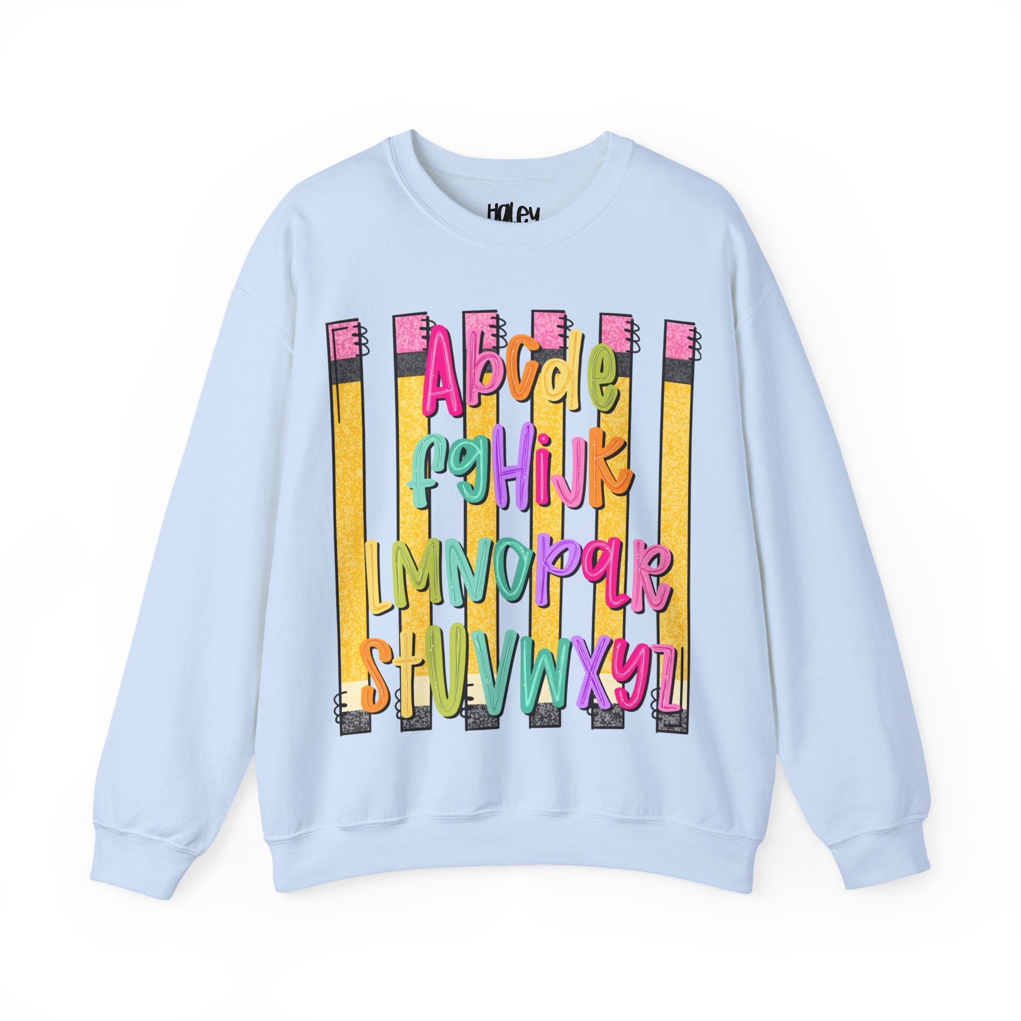 Alphabet Pencil Crewneck Sweatshirt