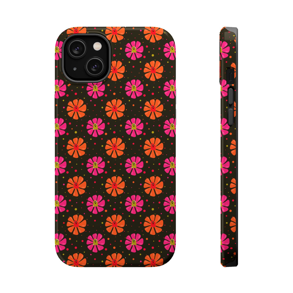 Ghost Retro Floral Magnetic Impact Phone Case