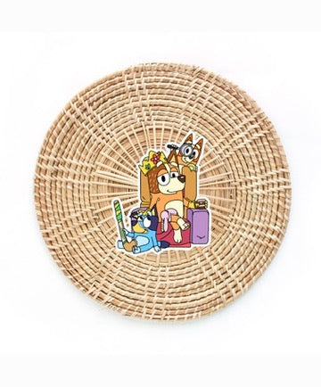 Bluey Mom Life Sticker 3”