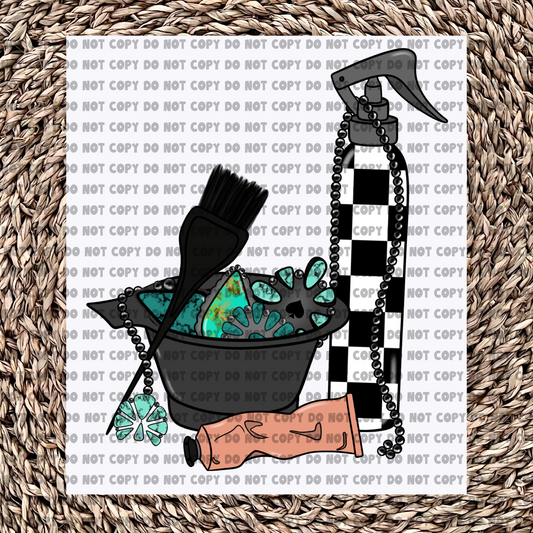 Western Hairstylist - Ready to Press - Sublimation Transfer