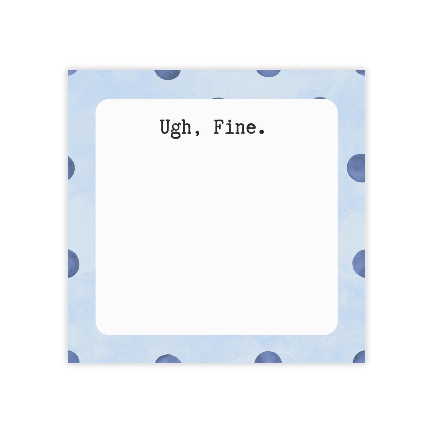 Ugh Fine Post-it Note Pad