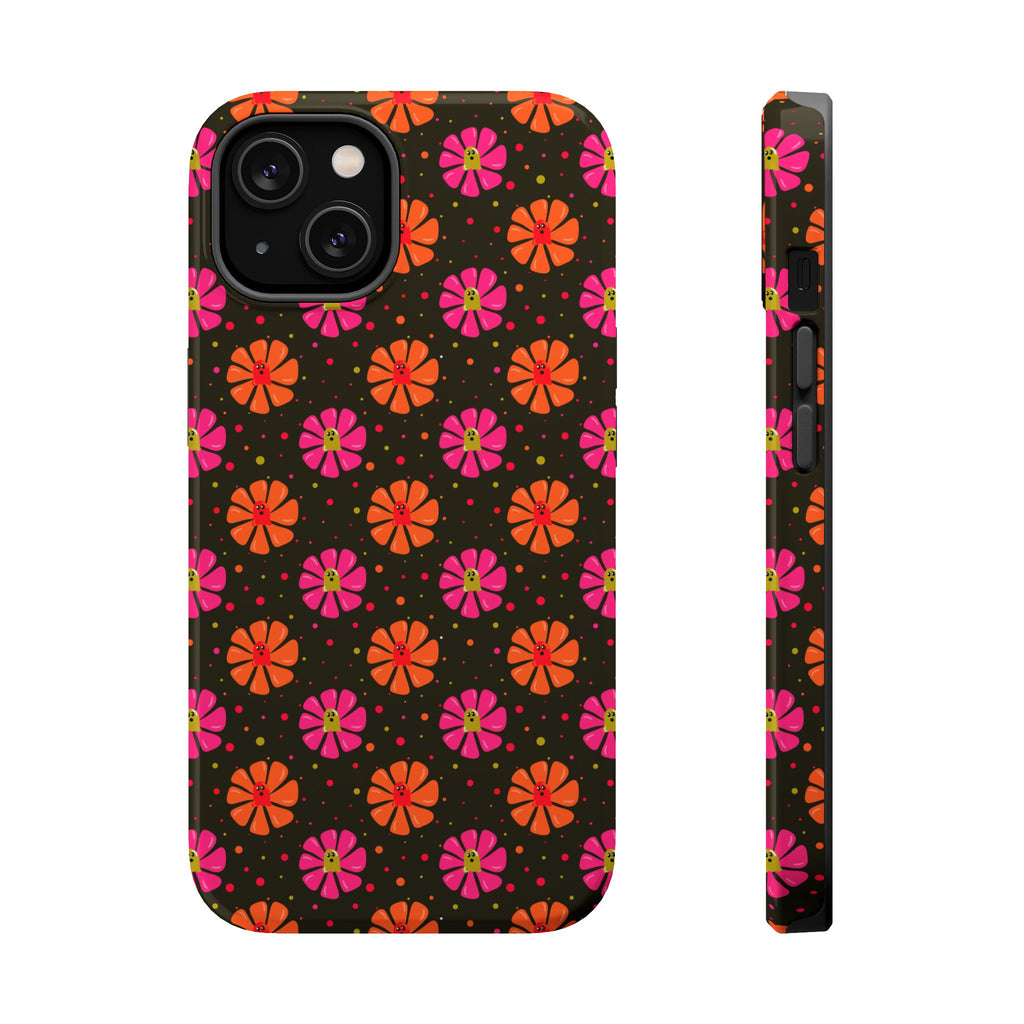 Ghost Retro Floral Magnetic Impact Phone Case