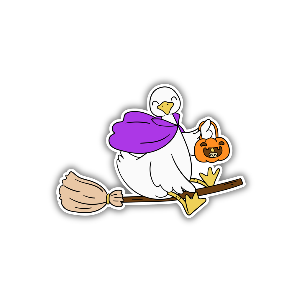 One Witchy Goose Sticker