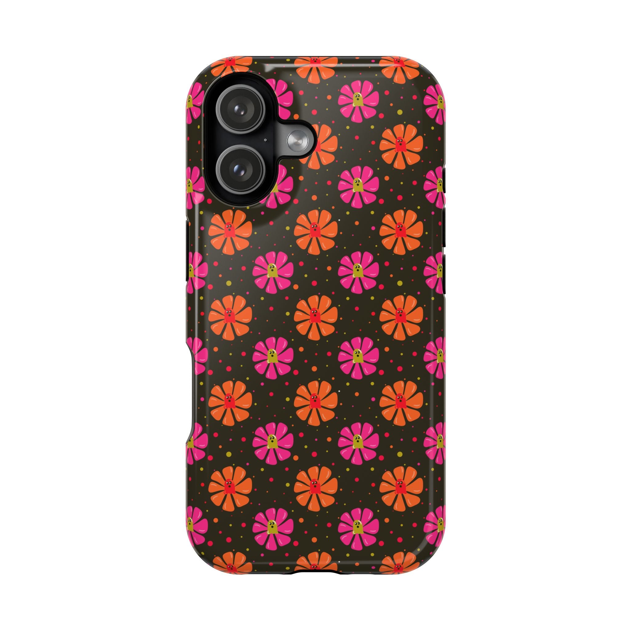 Ghost Retro Floral Magnetic Impact Phone Case