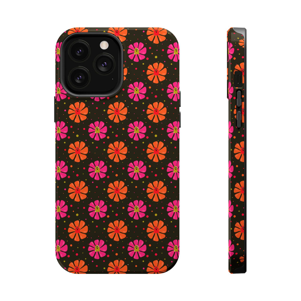 Ghost Retro Floral Magnetic Impact Phone Case