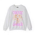 Coffee with My Ghouls Cute Halloween Ghost Coffee Design